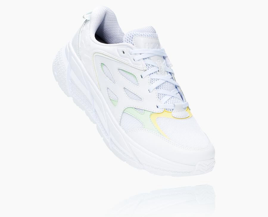 Hoka One One Clifton L - Men Running Shoes - White,Australia BMQ-204658